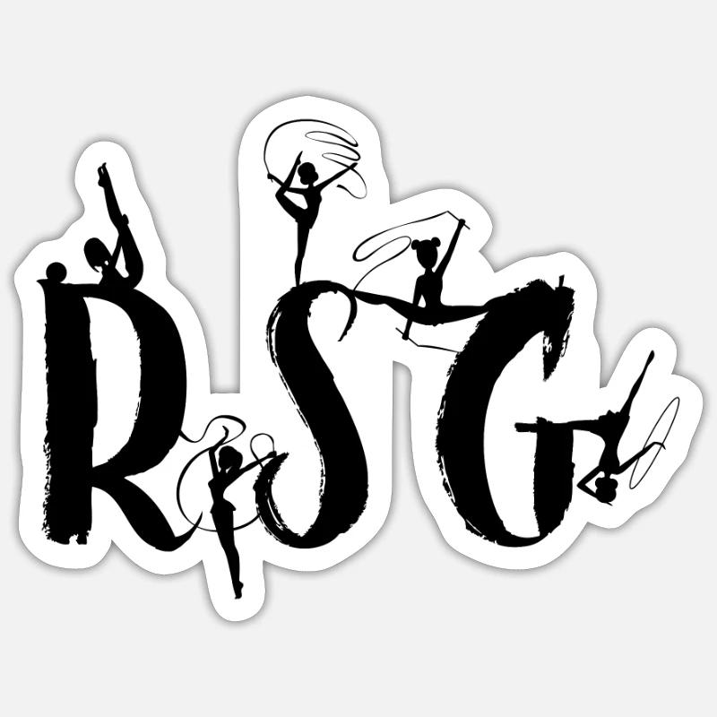 RSG - Sticker taille S (10 x 10 cm) - blanc mat
