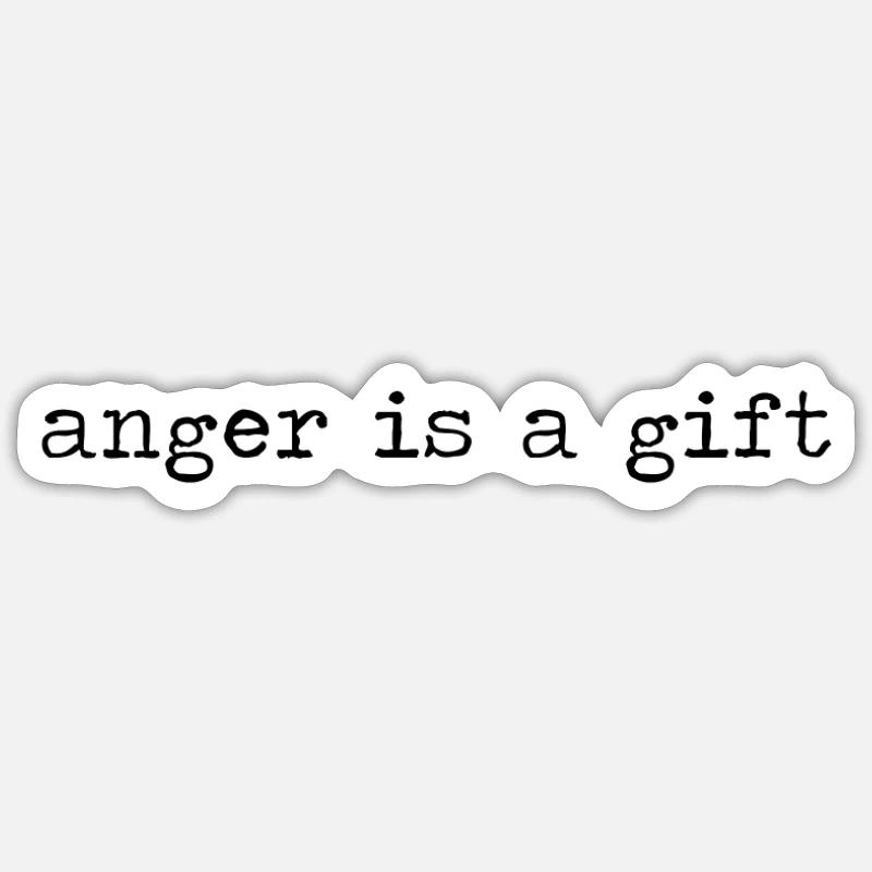Wut ist ein Geschenk Sticker Größe S (10 x 10 cm)