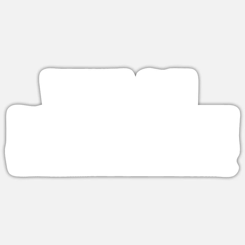 weil du dumm bist! - Sticker Größe S (10 x 10 cm) - Mattweiß