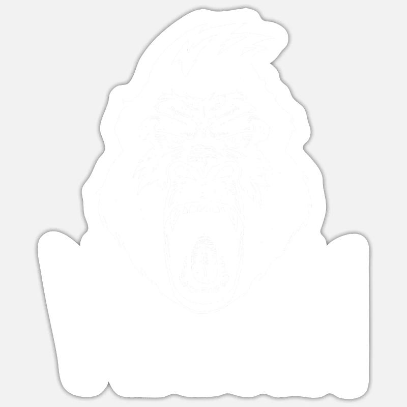 Vegans végétaliens - Sticker taille S (10 x 10 cm) - blanc mat