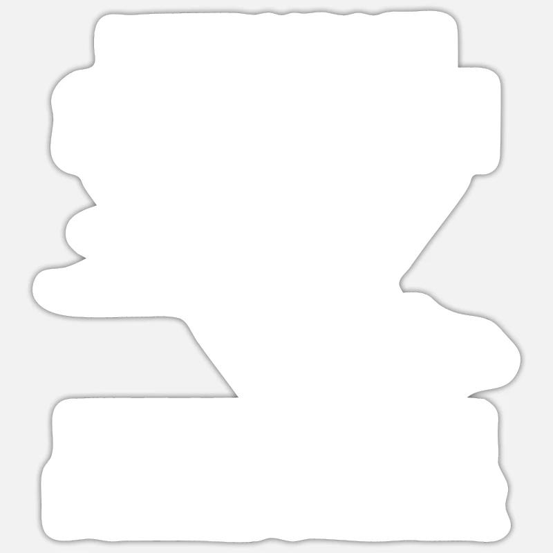 Bodensee Wenn ich den See seh Urlaub - Sticker Größe S (10 x 10 cm) - Mattweiß