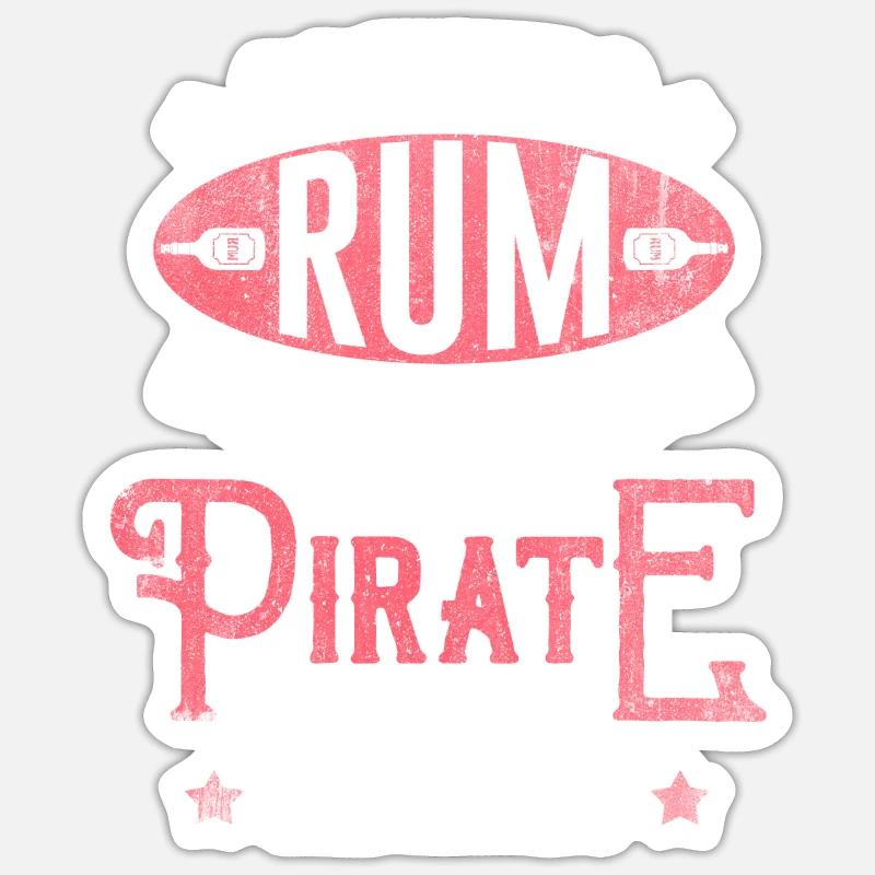 Marin de drapeau pirate - Sticker taille S (10 x 10 cm) - blanc mat