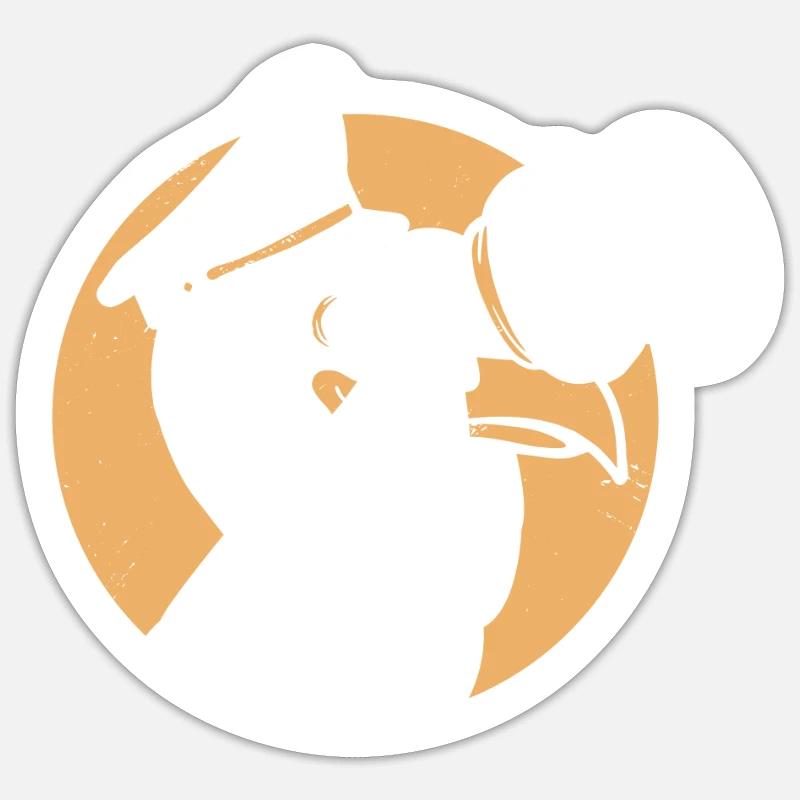 Möwe Sticker Größe S (10 x 10 cm)