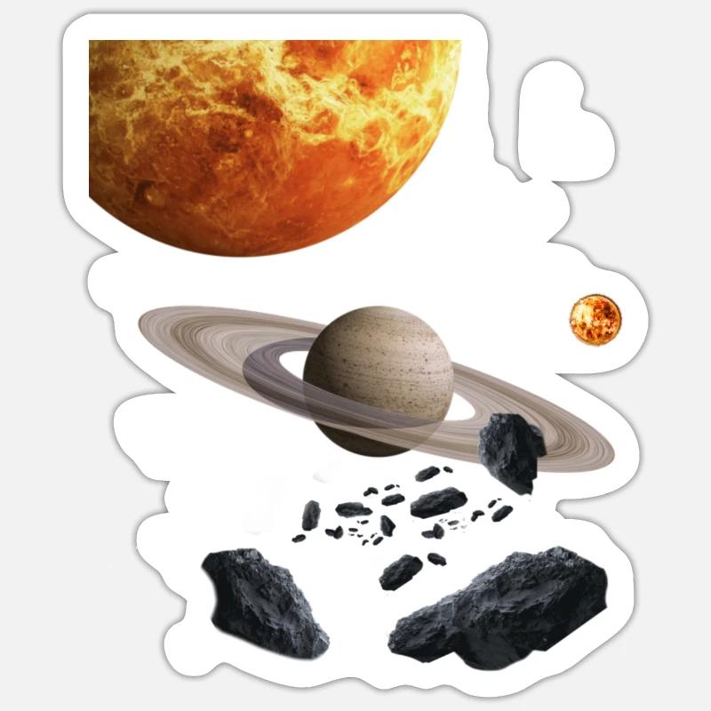 Espace - Sticker taille S (10 x 10 cm) - blanc mat
