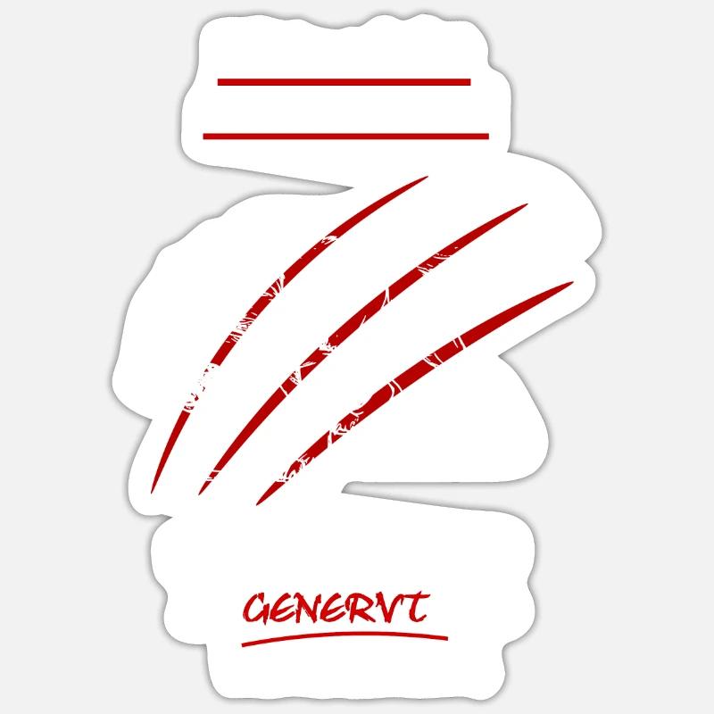 Bitte nicht ansprechen bin genervt - Sticker Größe S (10 x 10 cm) - Mattweiß