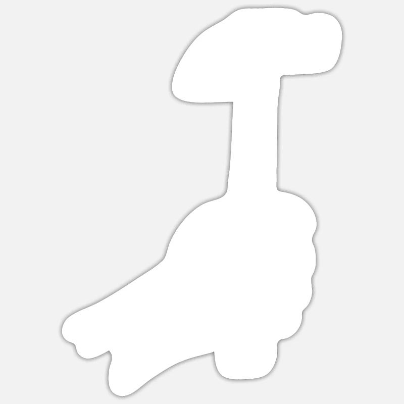 Zimmerer Hammer Geschenkideen Sticker Größe S (10 x 10 cm)
