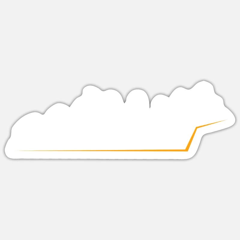 guitar - Sticker size S (10 x 10 cm) - white matte