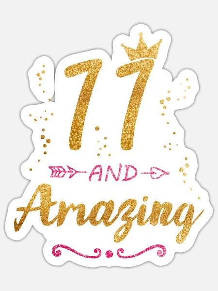 11th Birthday Gift for Girl 11 and Amazing Eleven - Sticker Größe S (10 x 10 cm) - Mattweiß