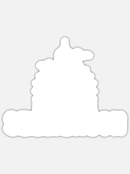 Seemensch See Meer Entspannen Relaxen Ozean - Sticker Größe S (10 x 10 cm) - Mattweiß