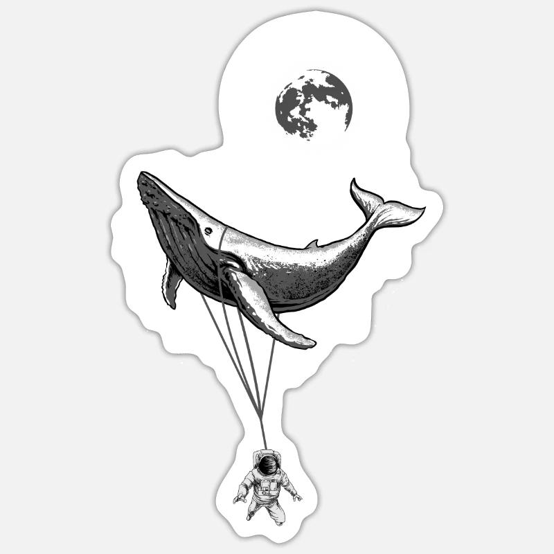 Mer zéro gravité Sticker taille S (10 x 10 cm)