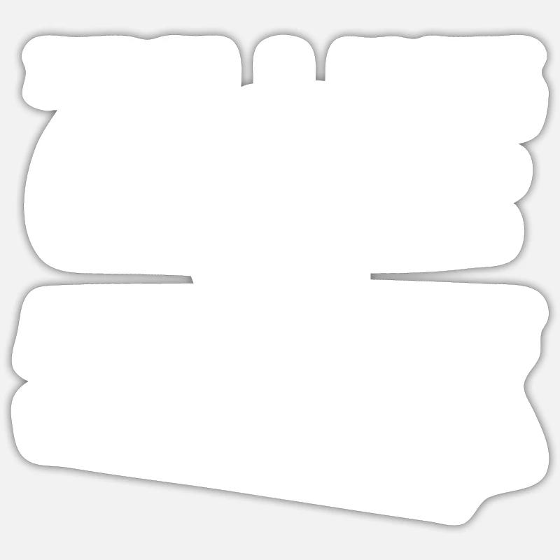 Charpentier charpentier - Sticker taille S (10 x 10 cm) - blanc mat