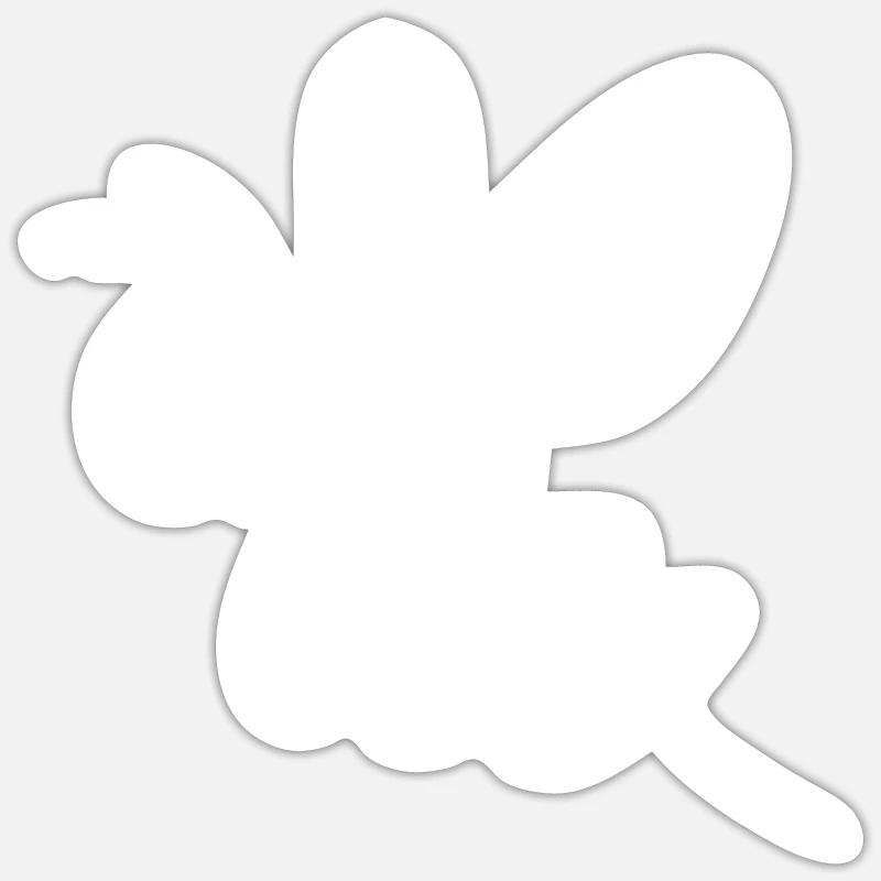 Bee simple bees beekeepers - Sticker size S (10 x 10 cm) - white matte