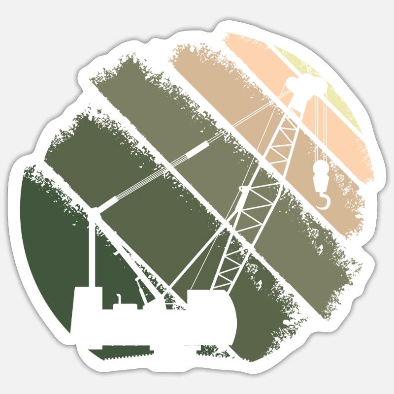Kran Sticker Größe S (10 x 10 cm)