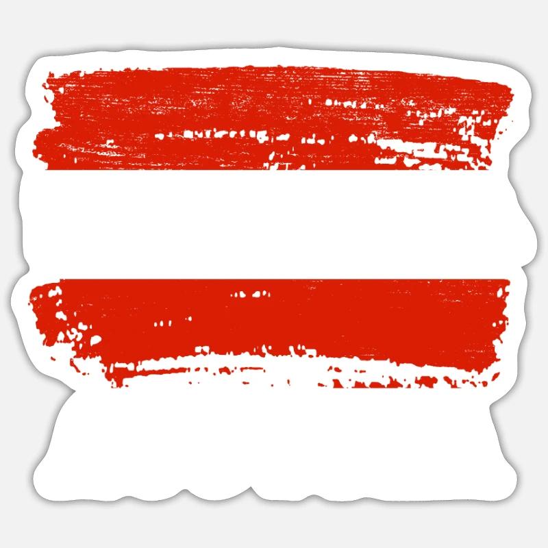 Austria - Sticker size S (10 x 10 cm) - white matte