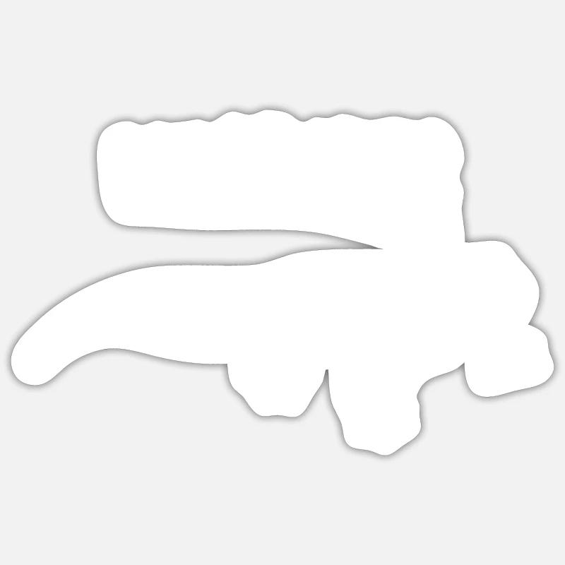 Echsperte Echse Experte Gecko Reptil - Sticker Größe S (10 x 10 cm) - Mattweiß
