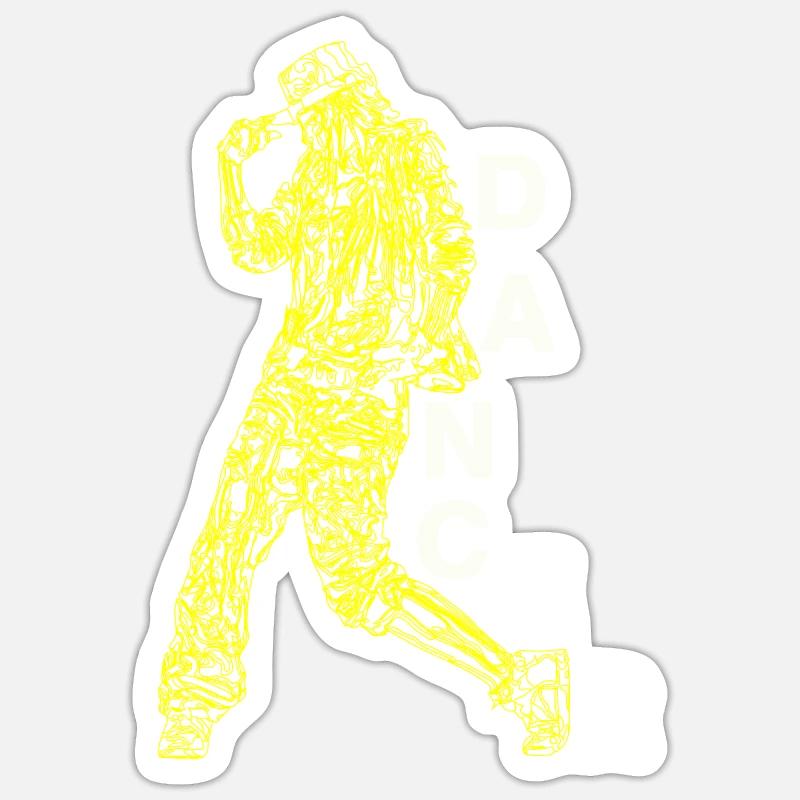 Dancer dancing music saying dancer gift Sticker size S (10 x 10 cm)