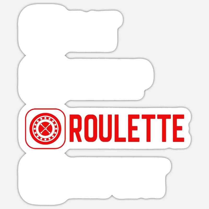 Eat Sleep Roulette Repeat - Sticker size S (10 x 10 cm) - white matte
