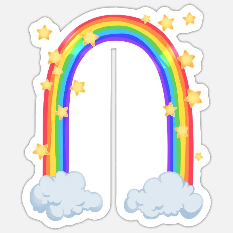 Rainbow Sticker size S (10 x 10 cm)
