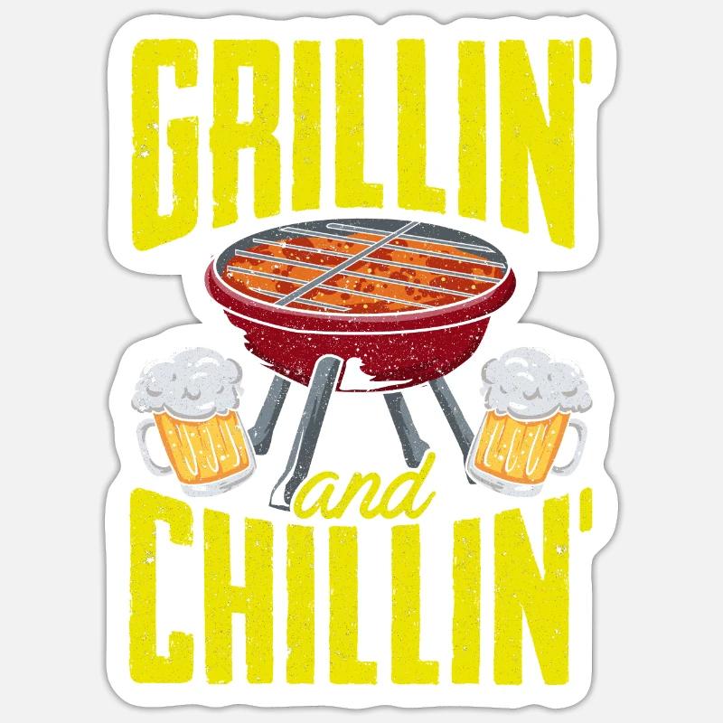 BBQ BBQ Sticker size S (10 x 10 cm)