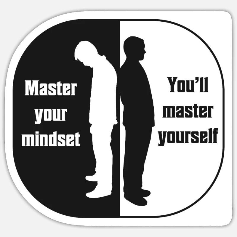 Master Your Mindset Sticker size S (10 x 10 cm)