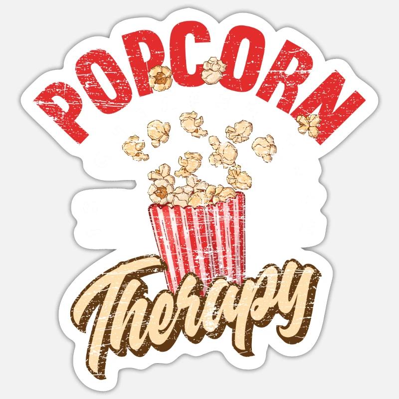 Films de pop-corn Sticker taille S (10 x 10 cm)