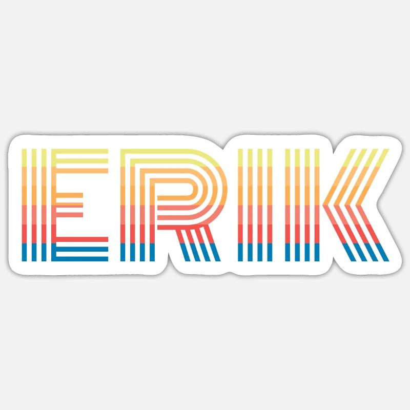 Erik - Sticker size S (10 x 10 cm) - white matte