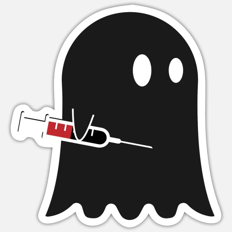 Doktor Casper - Sticker Größe S (10 x 10 cm) - Mattweiß