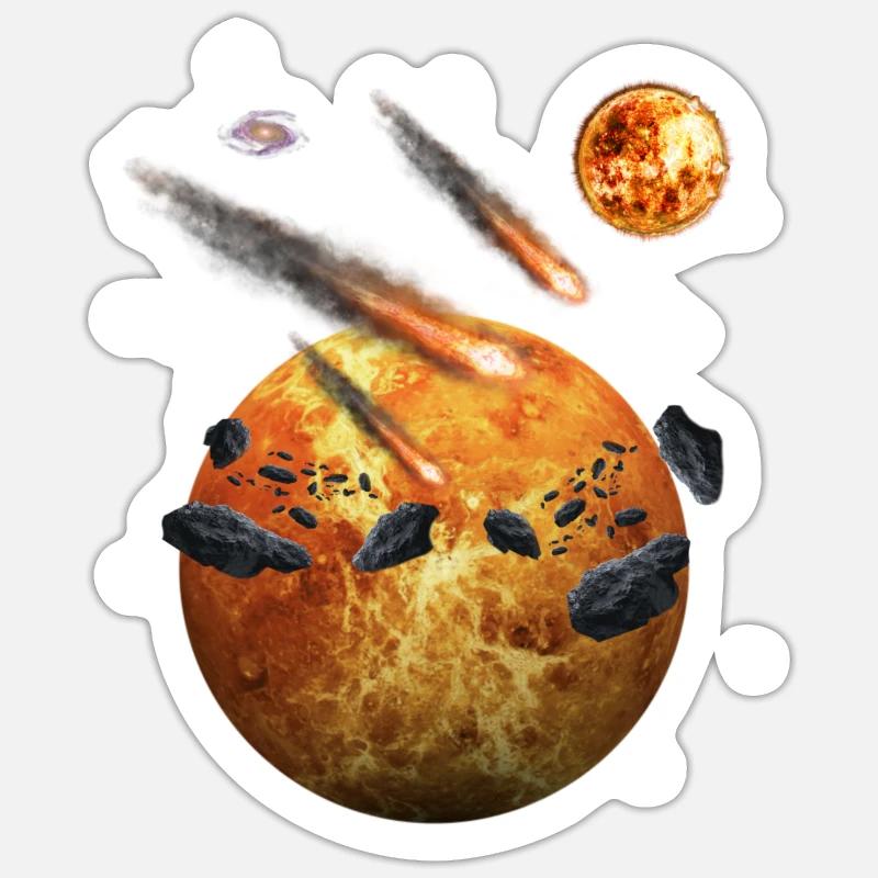 space - Sticker size S (10 x 10 cm) - white matte