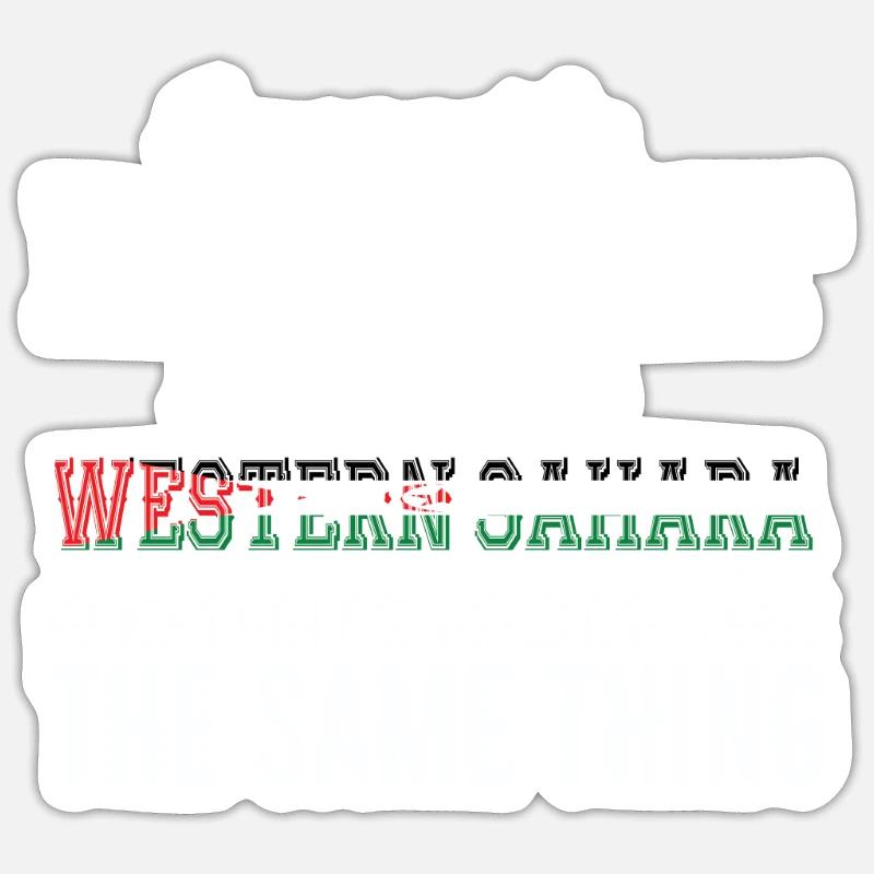 Ich bin fast perfekt, ich bin aus westliche Sahara - Sticker Größe S (10 x 10 cm) - Mattweiß