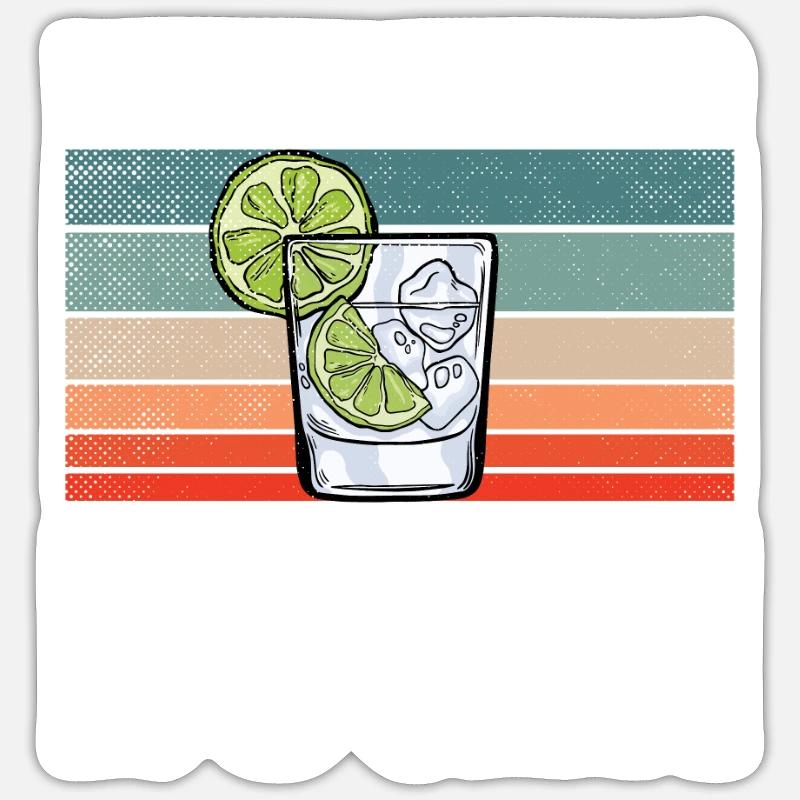 Que la soirée commence Sticker taille S (10 x 10 cm)