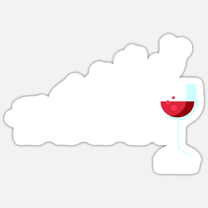Wine Week Friday Weekend Cool Wine Gift Sticker size S (10 x 10 cm)