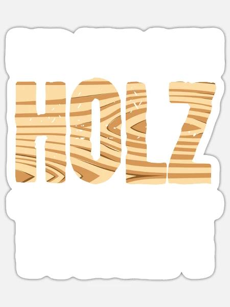 Schreiner Geschenk Tischler Der Mit dem Holz Tanzt - Sticker Größe S (10 x 10 cm) - Mattweiß
