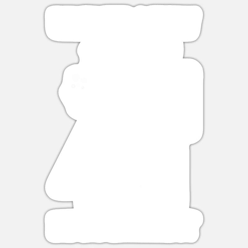 EVJF - Sticker taille S (10 x 10 cm) - blanc mat