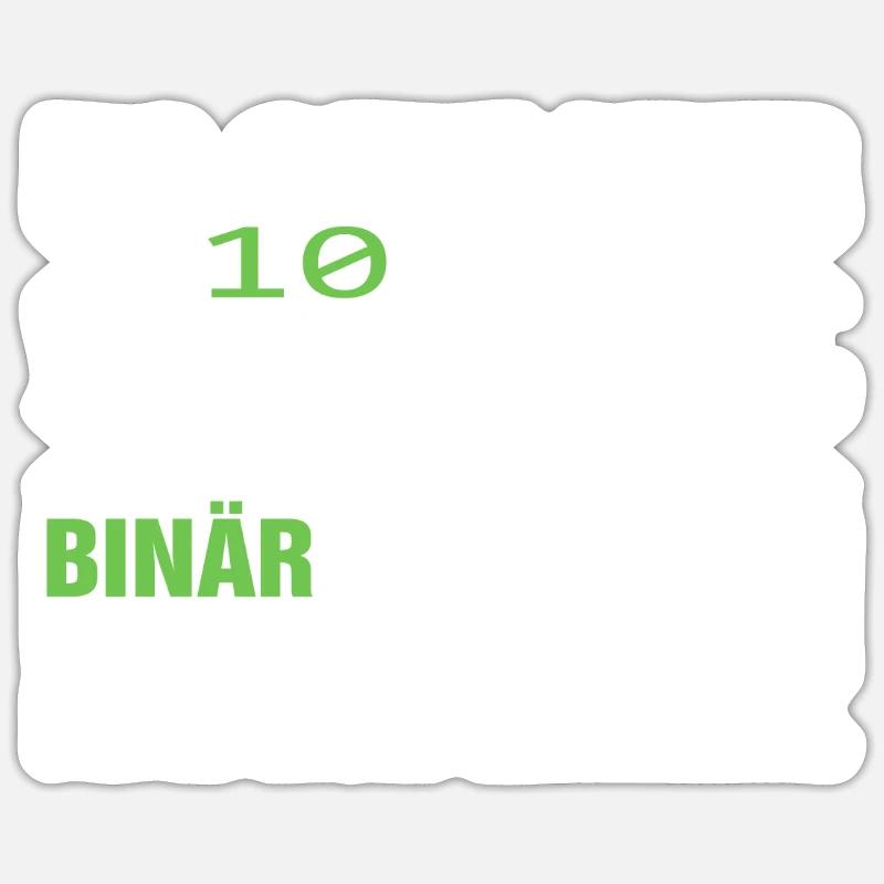 Informatik Witz Systemadministrator EDV Witz - Sticker Größe S (10 x 10 cm) - Mattweiß