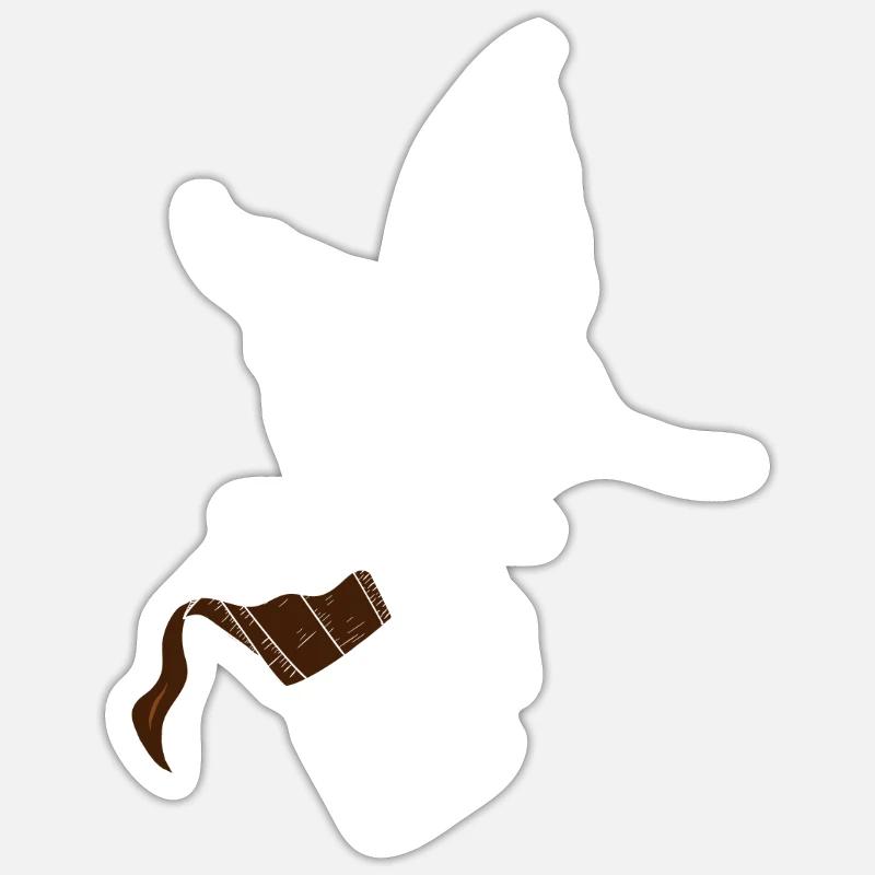 Fée du café - Sticker taille S (10 x 10 cm) - blanc mat