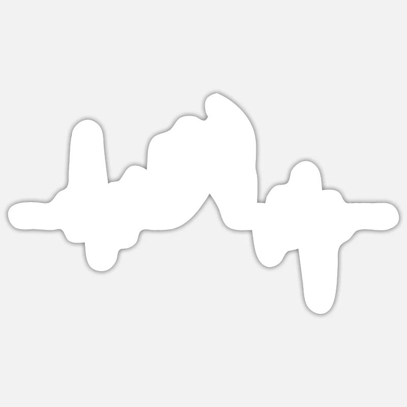 Cible arc et flèche Sticker taille S (10 x 10 cm)