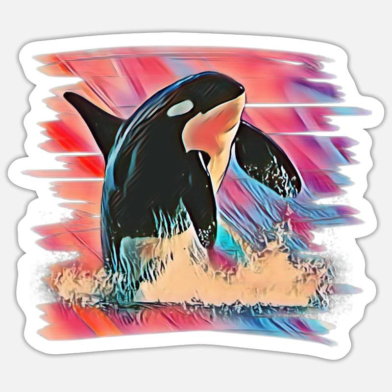 Orca - Sticker size S (10 x 10 cm) - white matte