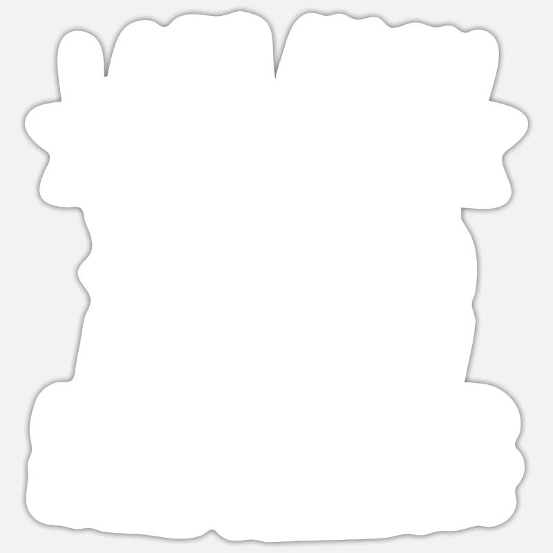 Buch Bücher lesen Lass mich einfach lesen - Sticker Größe S (10 x 10 cm) - Mattweiß