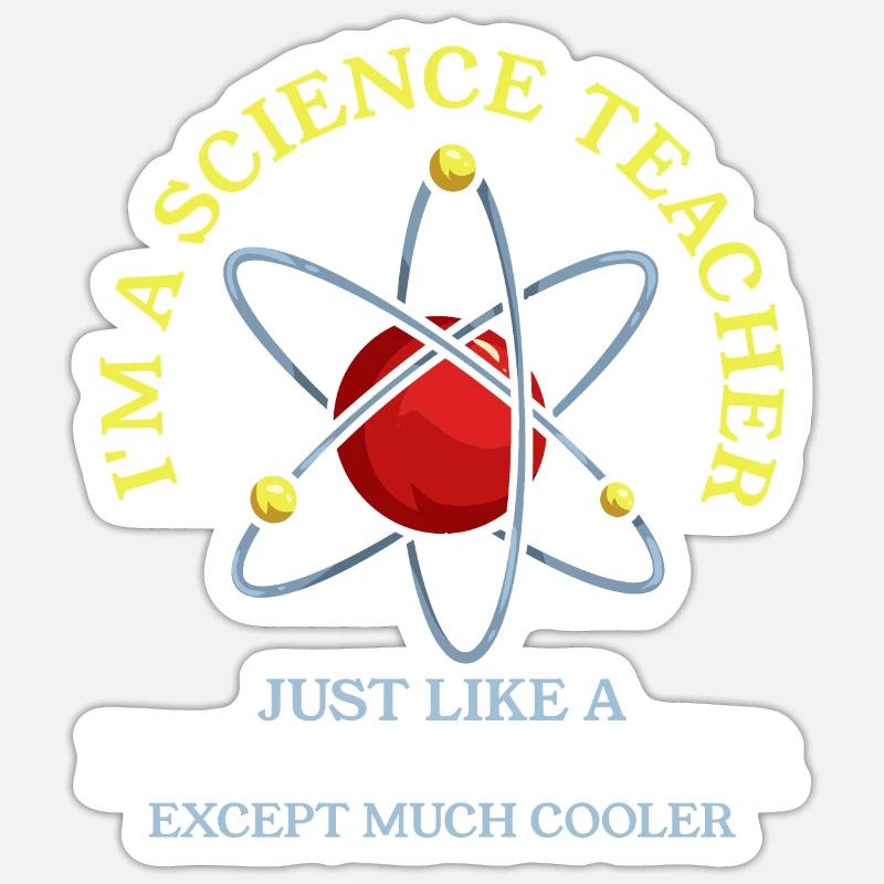 Professeur de sciences chimie physique Sticker taille S (10 x 10 cm)
