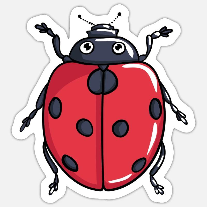LadyBug Sticker size S (10 x 10 cm)