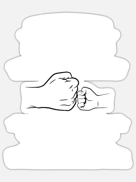Papa Opa Geschenkidee - Sticker Größe S (10 x 10 cm) - Mattweiß