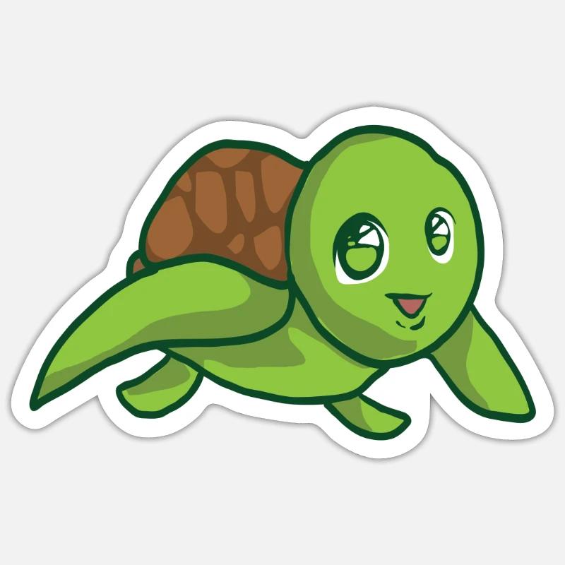 turtle Sticker size S (10 x 10 cm)