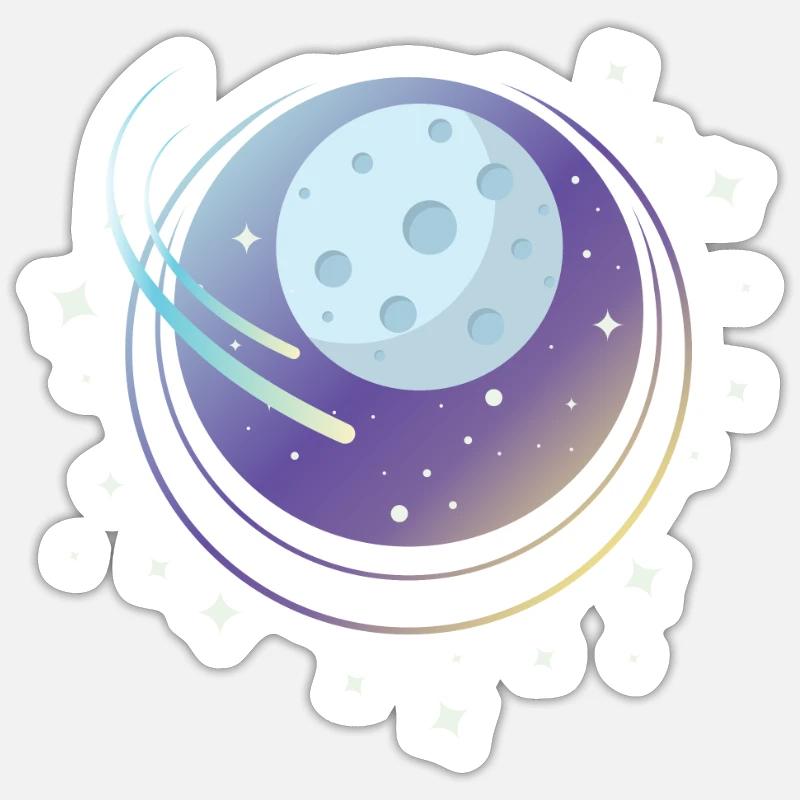 Conception de la comète Sticker taille S (10 x 10 cm)