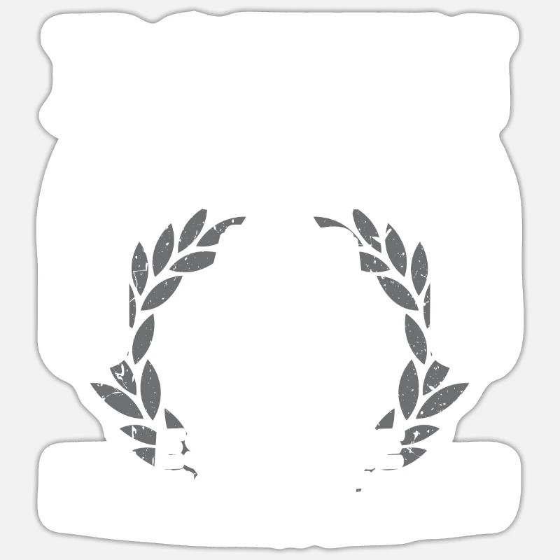 Boxer Boxkampf Boxen ist eine Lebenseinstellung - Sticker Größe S (10 x 10 cm) - Mattweiß