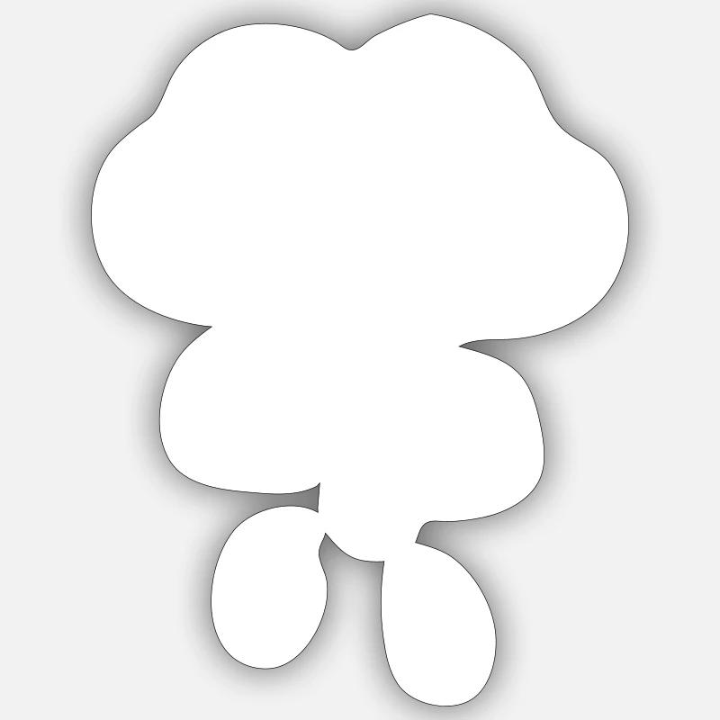 Rain cloud Raindrops Rain Optimist Pessimist Sticker size S (10 x 10 cm)