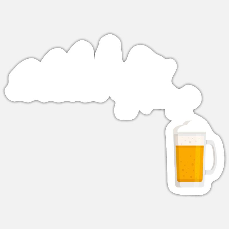 Plongeur Evolution bière Plongée Plongée Profonde Alcool Sticker taille S (10 x 10 cm)