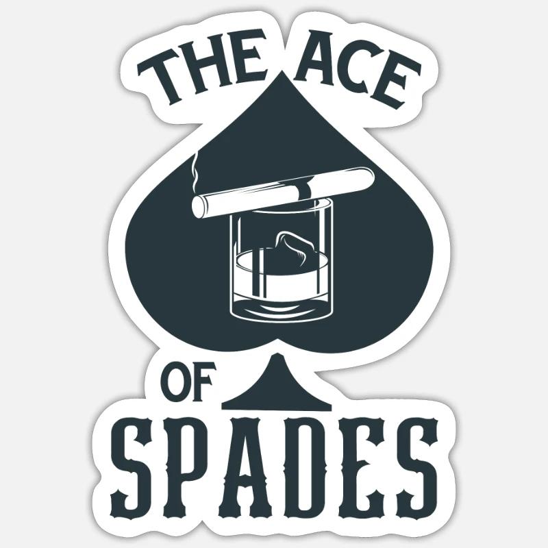 Das Pik-Ass Sticker Größe S (10 x 10 cm)