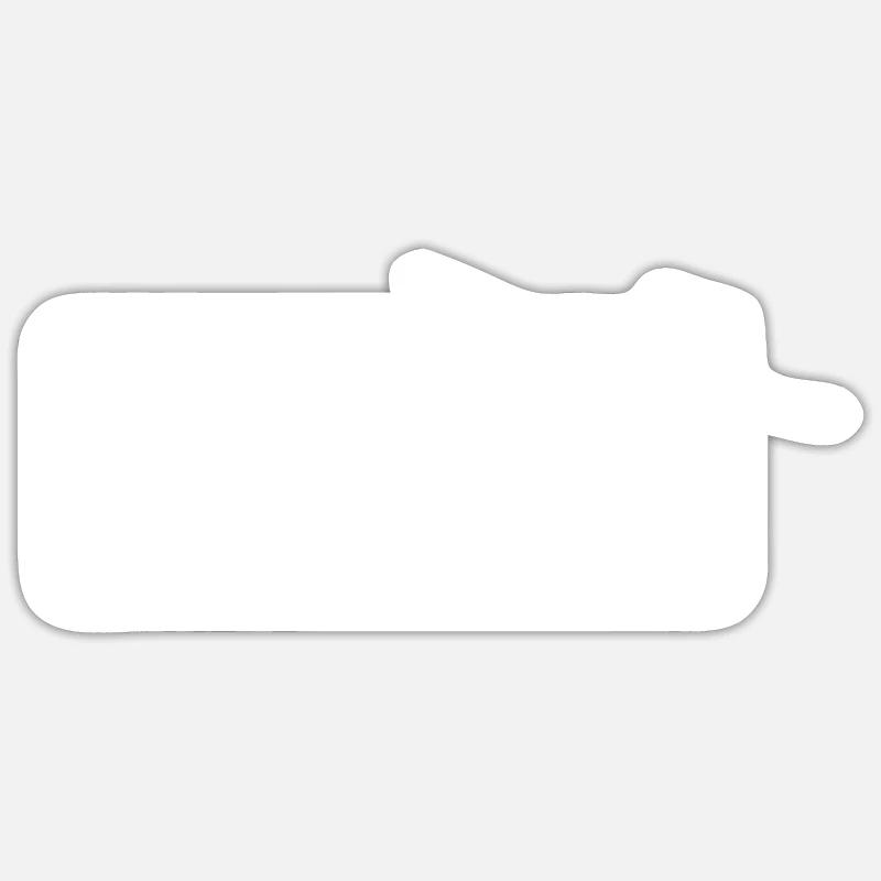 Mon cœur bat pour planer - Sticker taille S (10 x 10 cm) - blanc mat