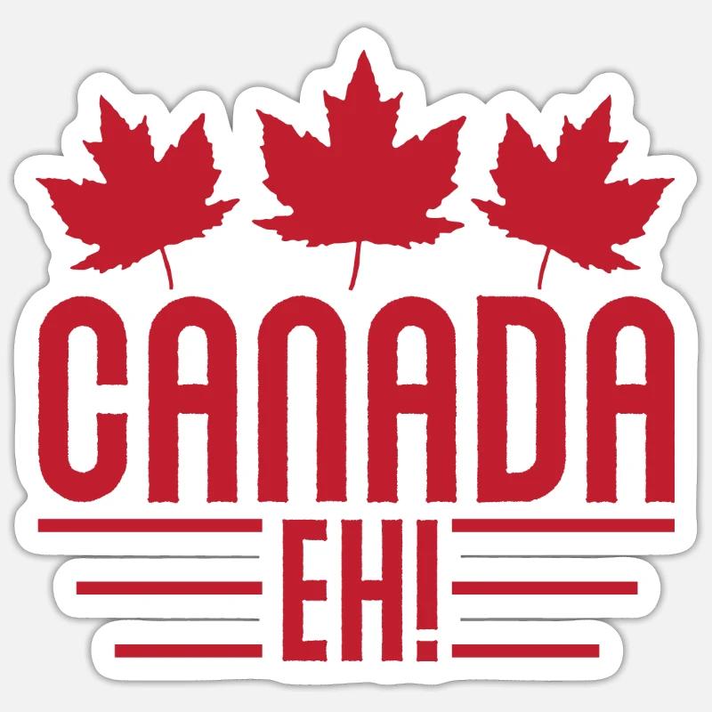 Canada maple leaf maple leaf - Sticker size S (10 x 10 cm) - white matte