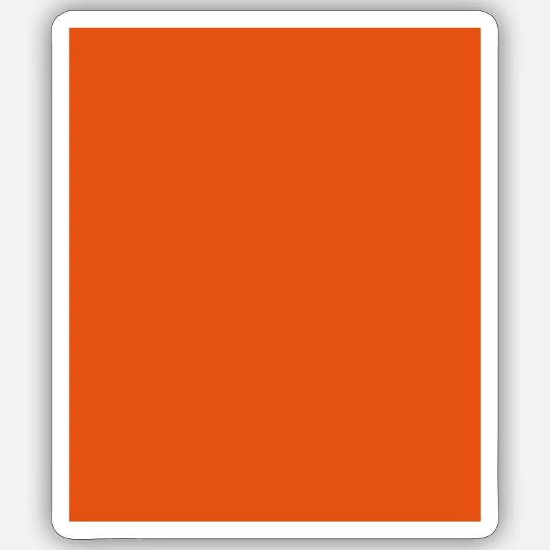 Solid orange Sticker size S (10 x 10 cm)
